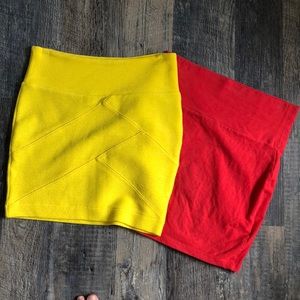 2 pack mini skirts